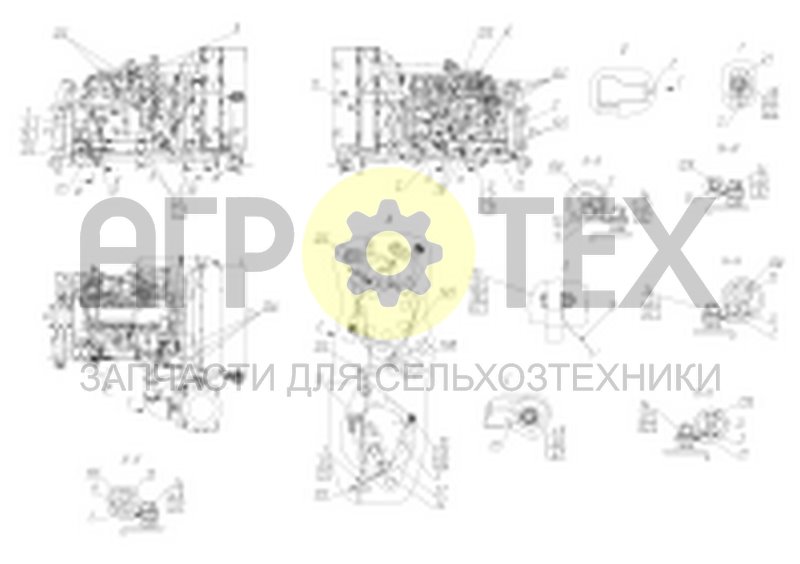 Чертеж Коммуникации электрические установки моторной (161.10.69.000)